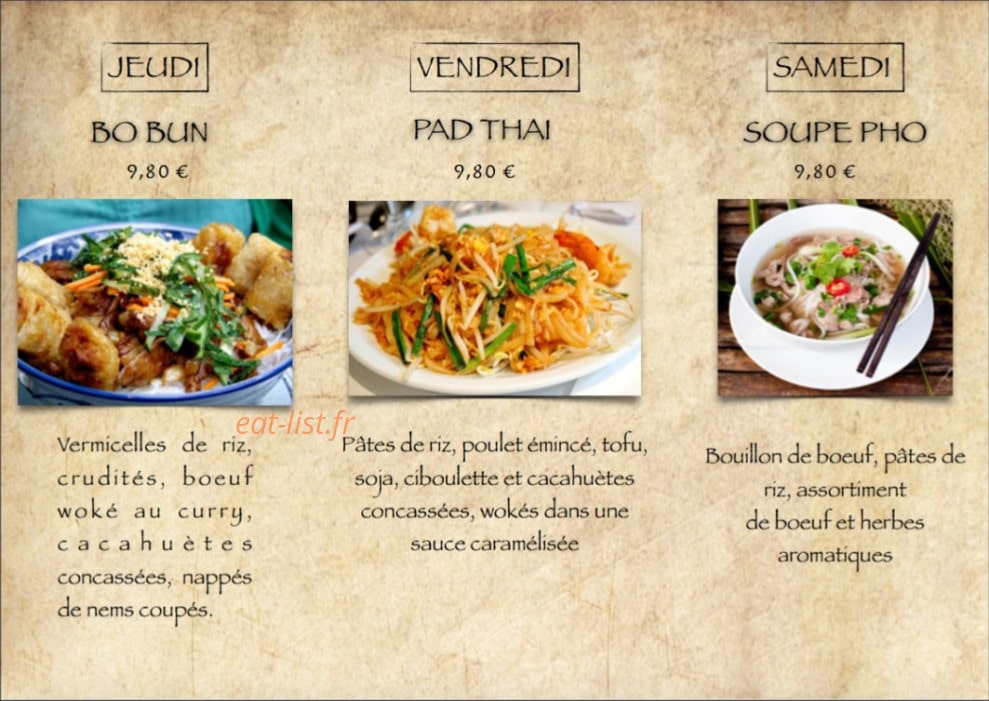 Les Baguettes de Piment Rouge — carte page 4