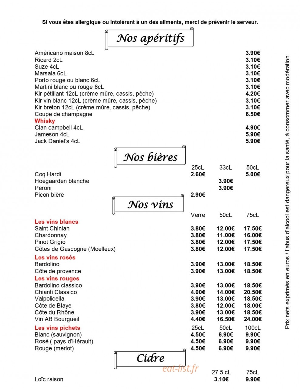 Au coin du feu — carte page 4