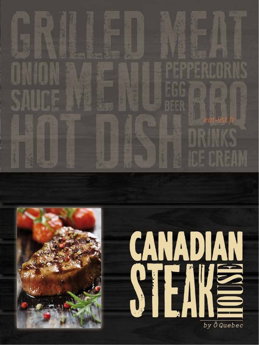 Carte et menu Canadian Steak House La Meziere