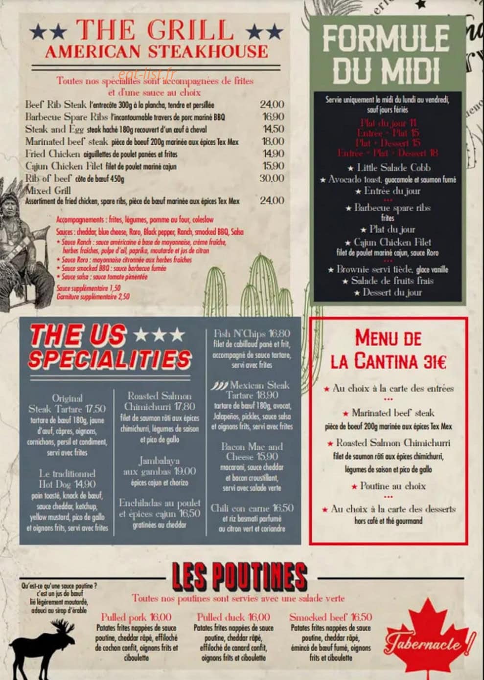 Cantina Factory — carte page 2