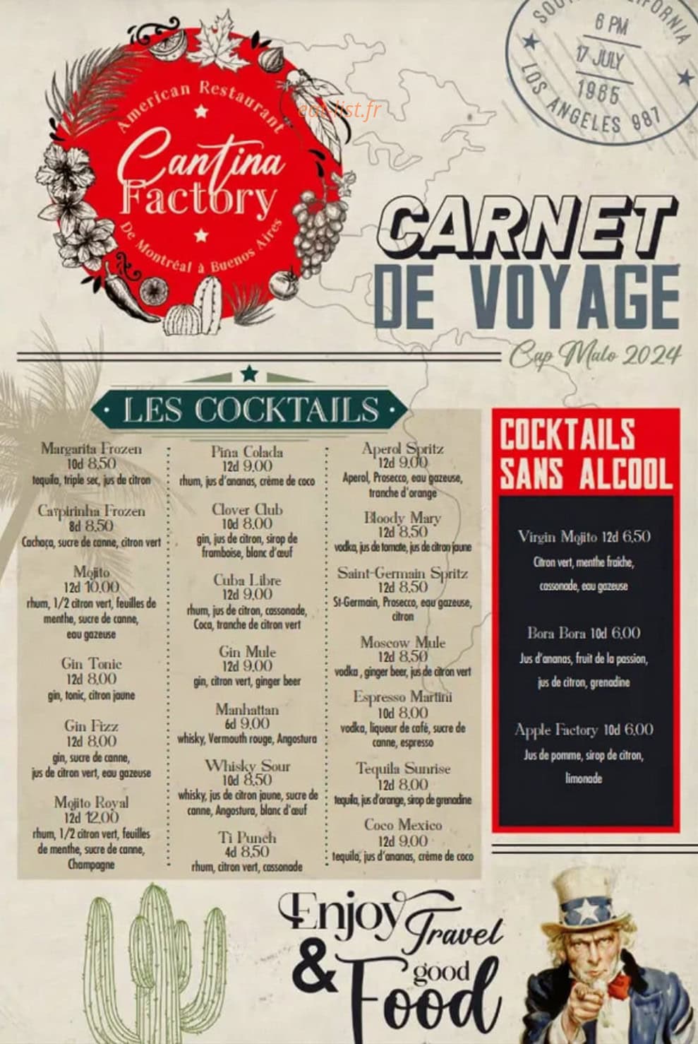 Cantina Factory — carte page 5