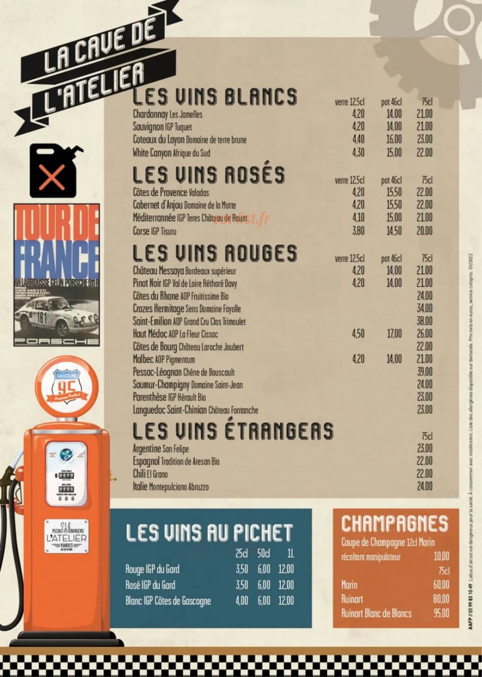 L'Atelier — carte page 4
