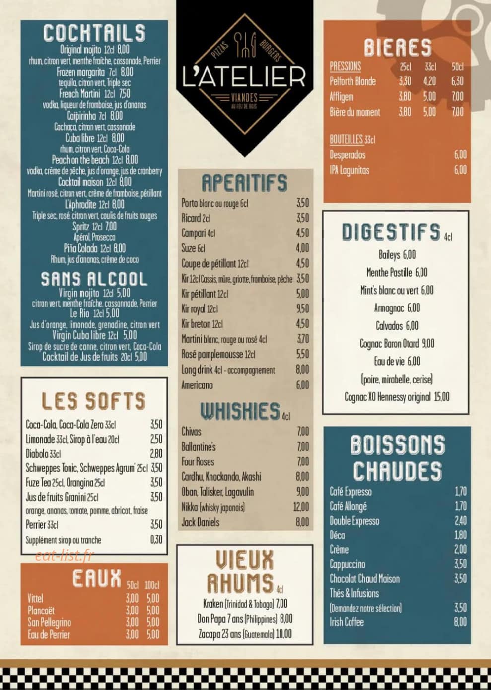 L'Atelier — carte page 3