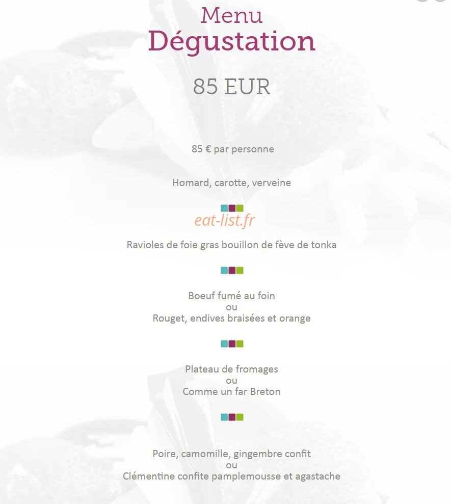 Auberge du Pont d'Acigné — carte page 3