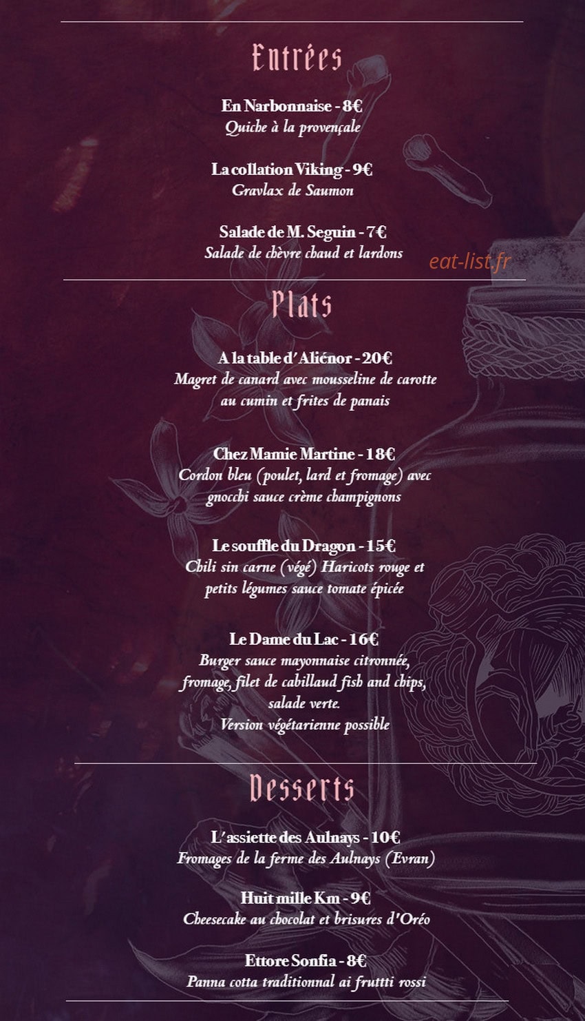 L'élixir — carte page 1