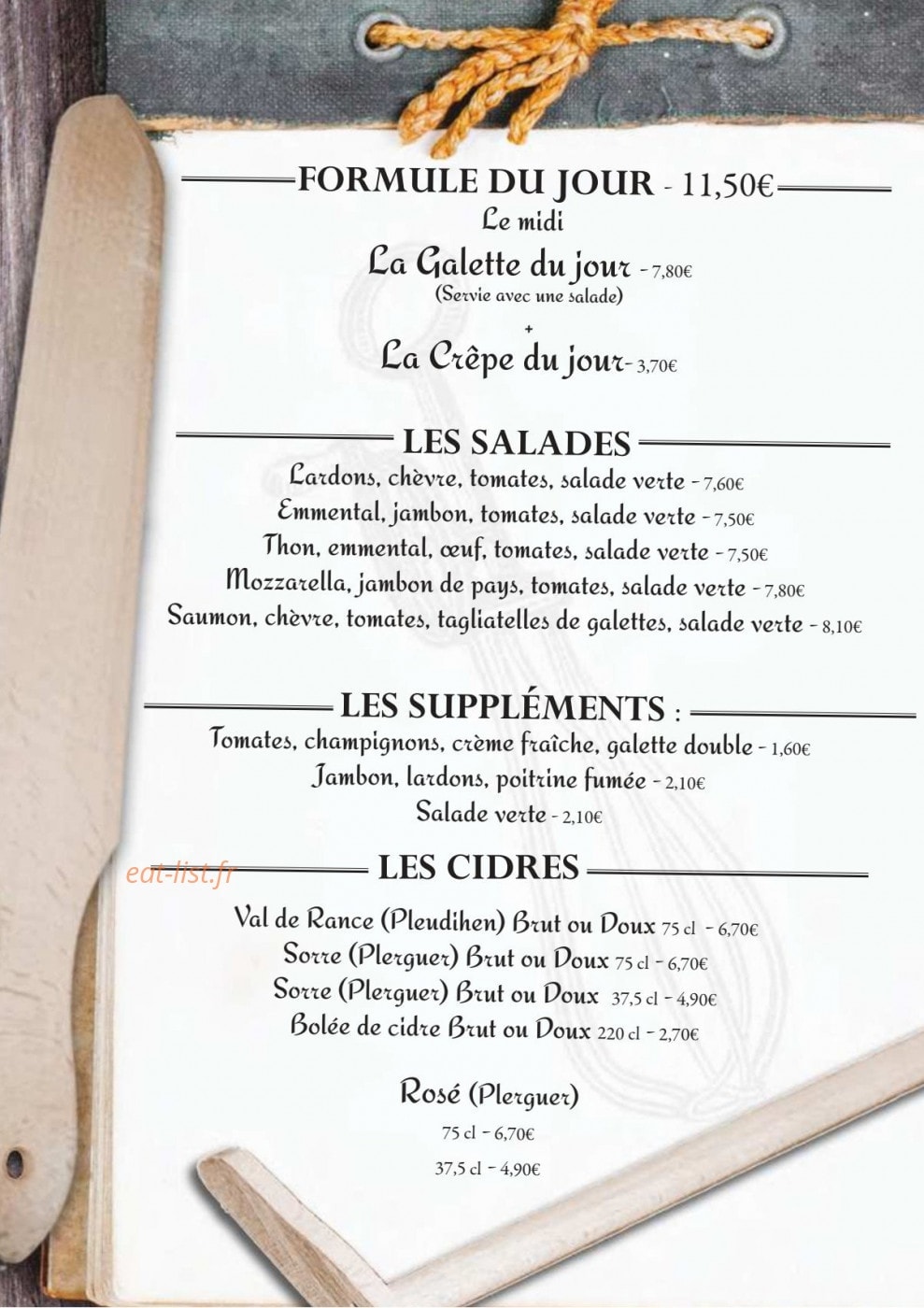 Galettes De Saint Malo — carte page 3