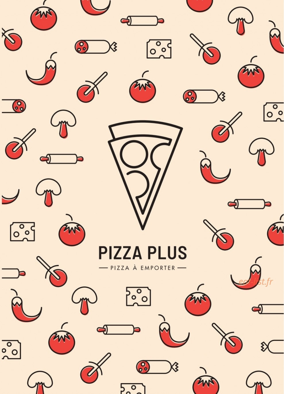 Pizza Plus — carte page 1