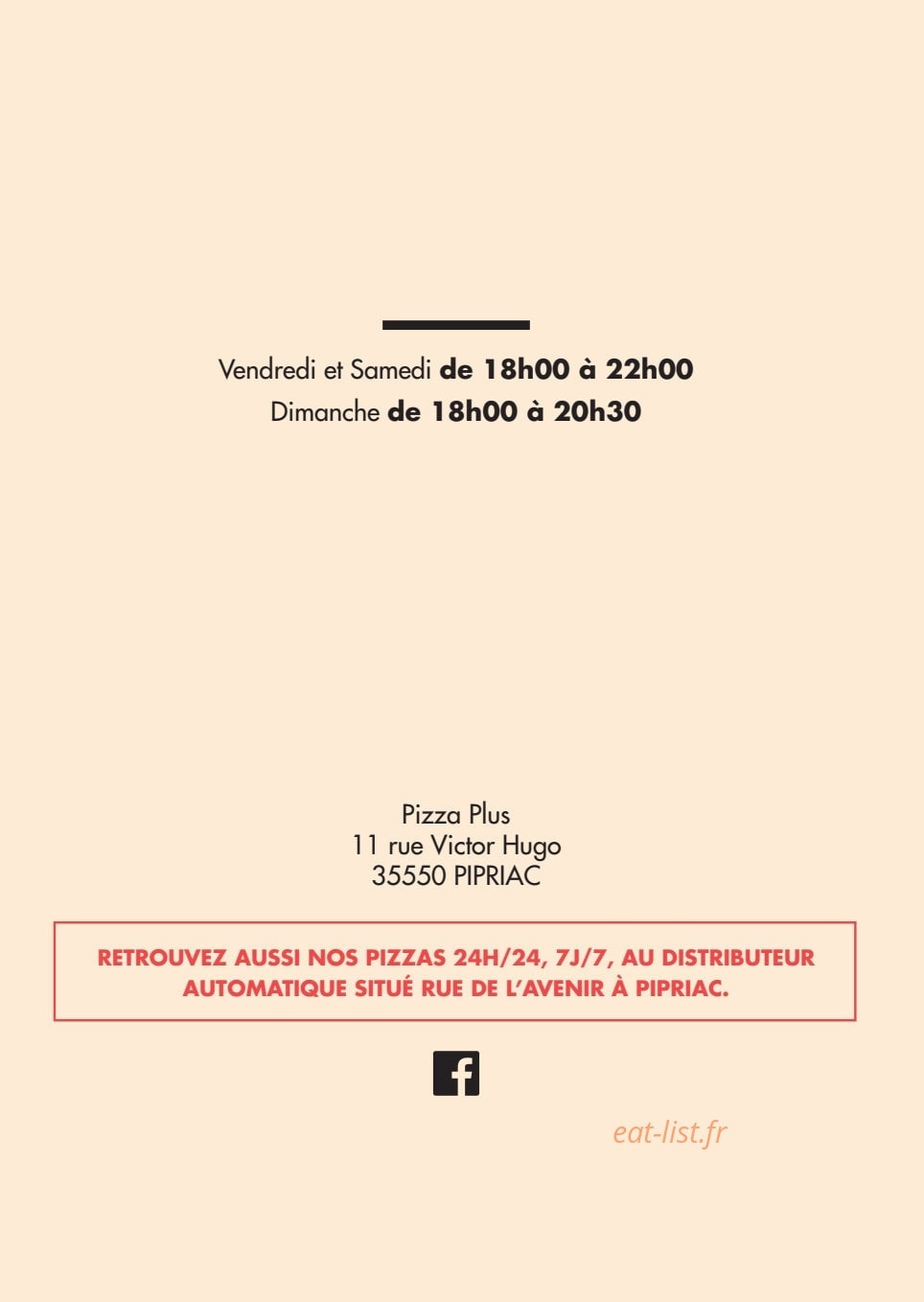 Pizza Plus — carte page 4