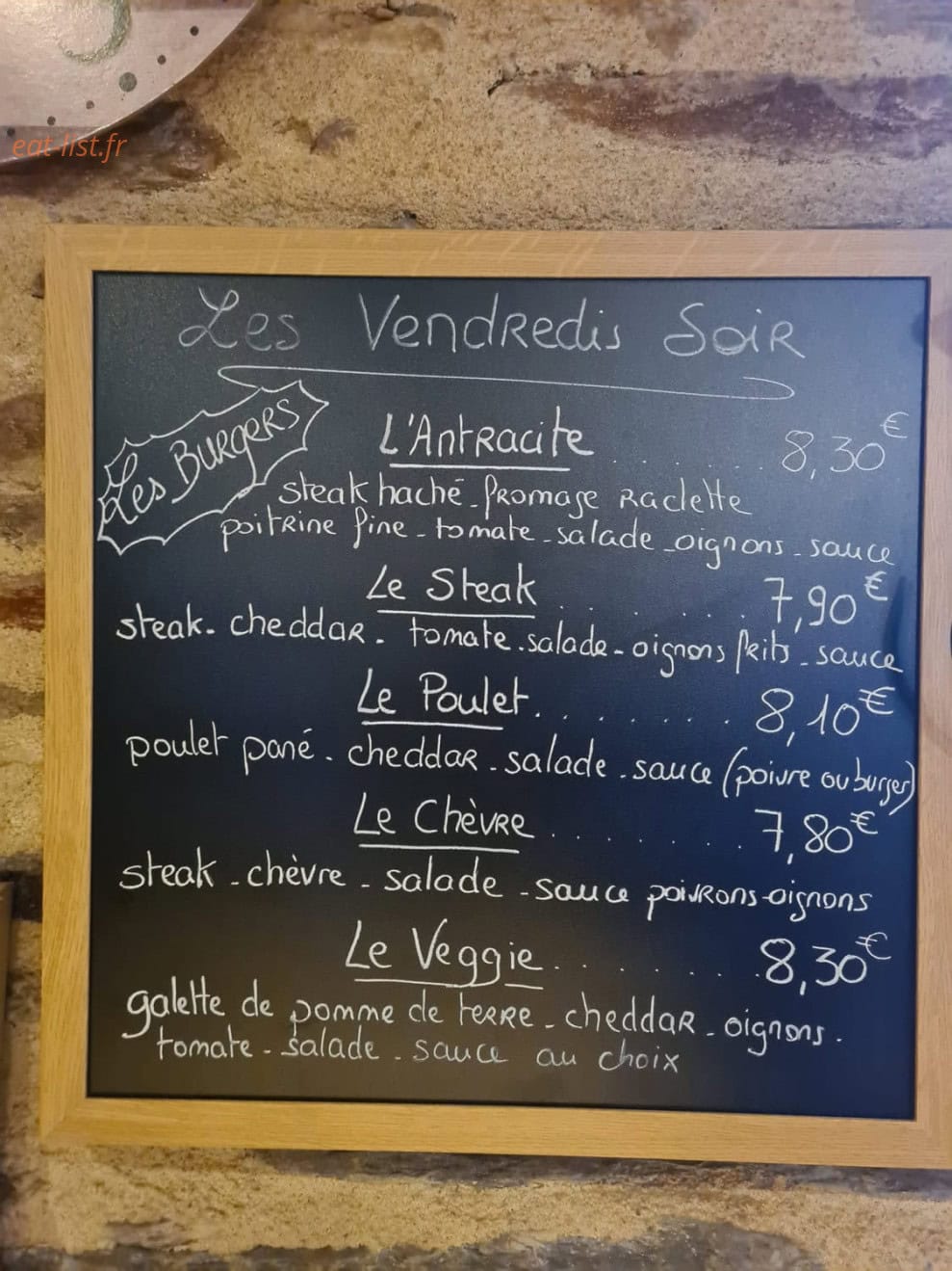 L'Antracite — carte page 1