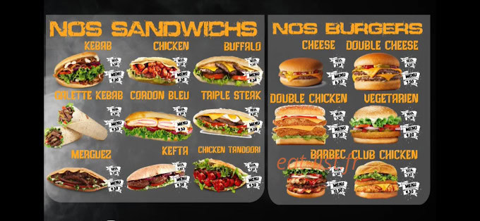 O'Kebabs Antrain — carte page 1