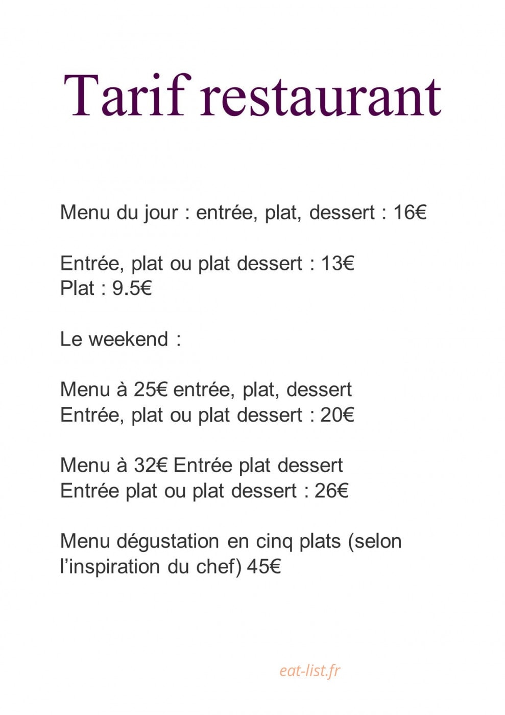 Le commerce — carte page 1
