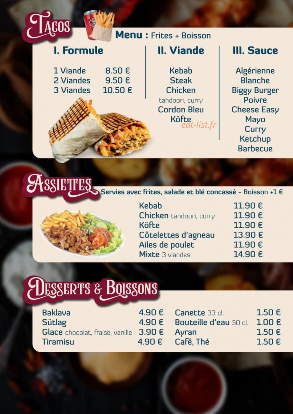 Maison des Délices — carte page 2