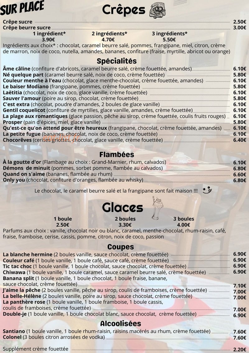 La Florentine — carte page 2