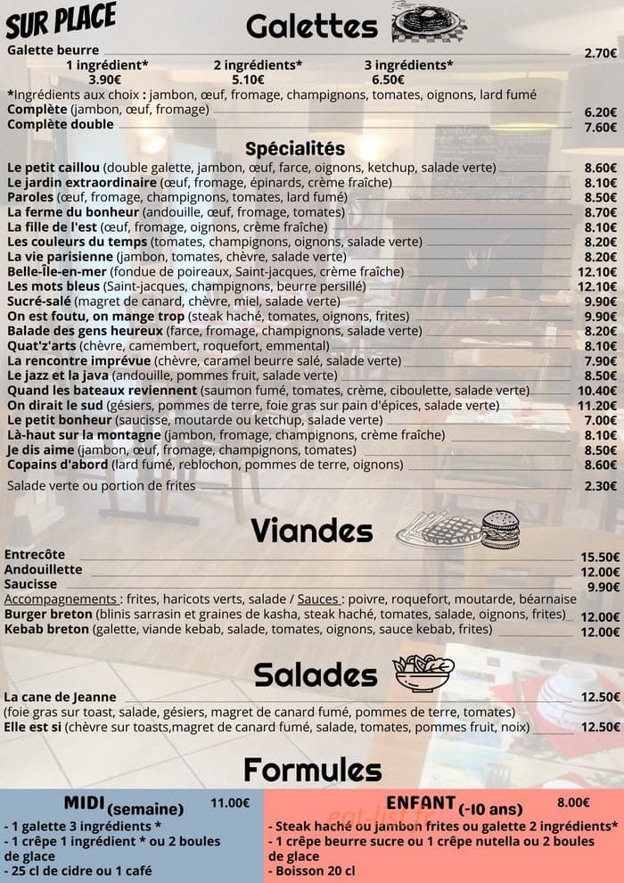 La Florentine — carte page 1