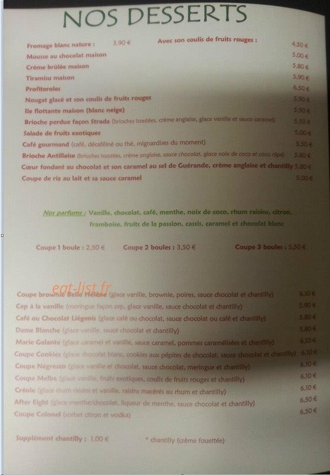 La Strada — carte page 5