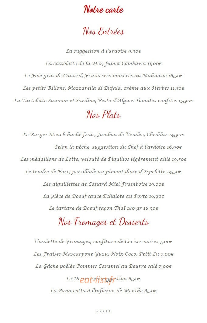 Allons Chez Nath — carte page 1