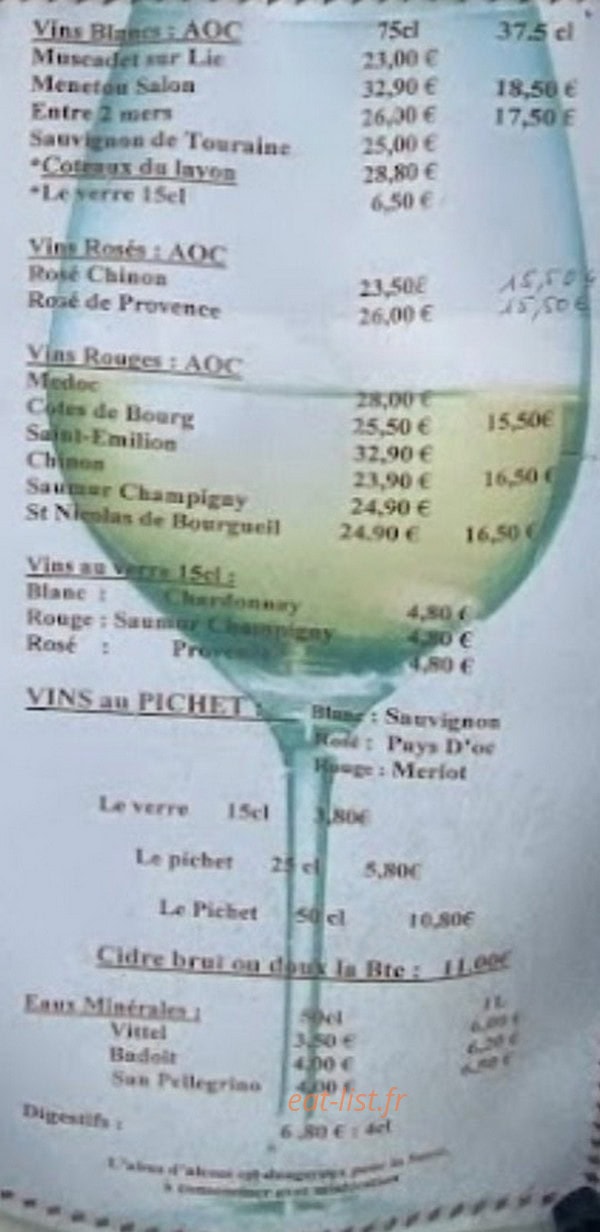 La Cuillère en bois — carte page 3