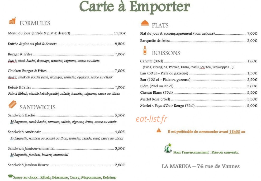 La Marina — carte page 1