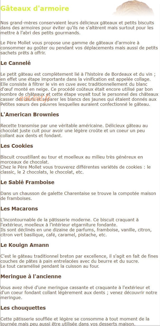Le Pére Mollet — carte page 3
