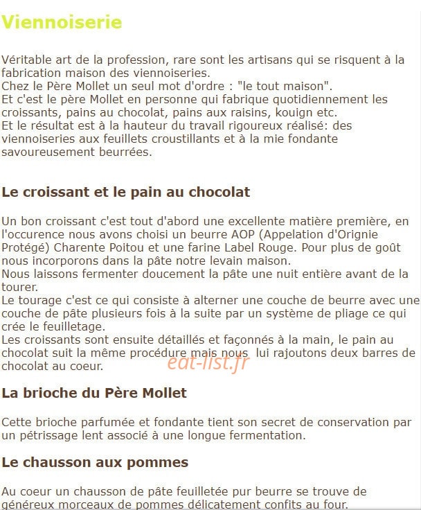 Le Pére Mollet — carte page 2