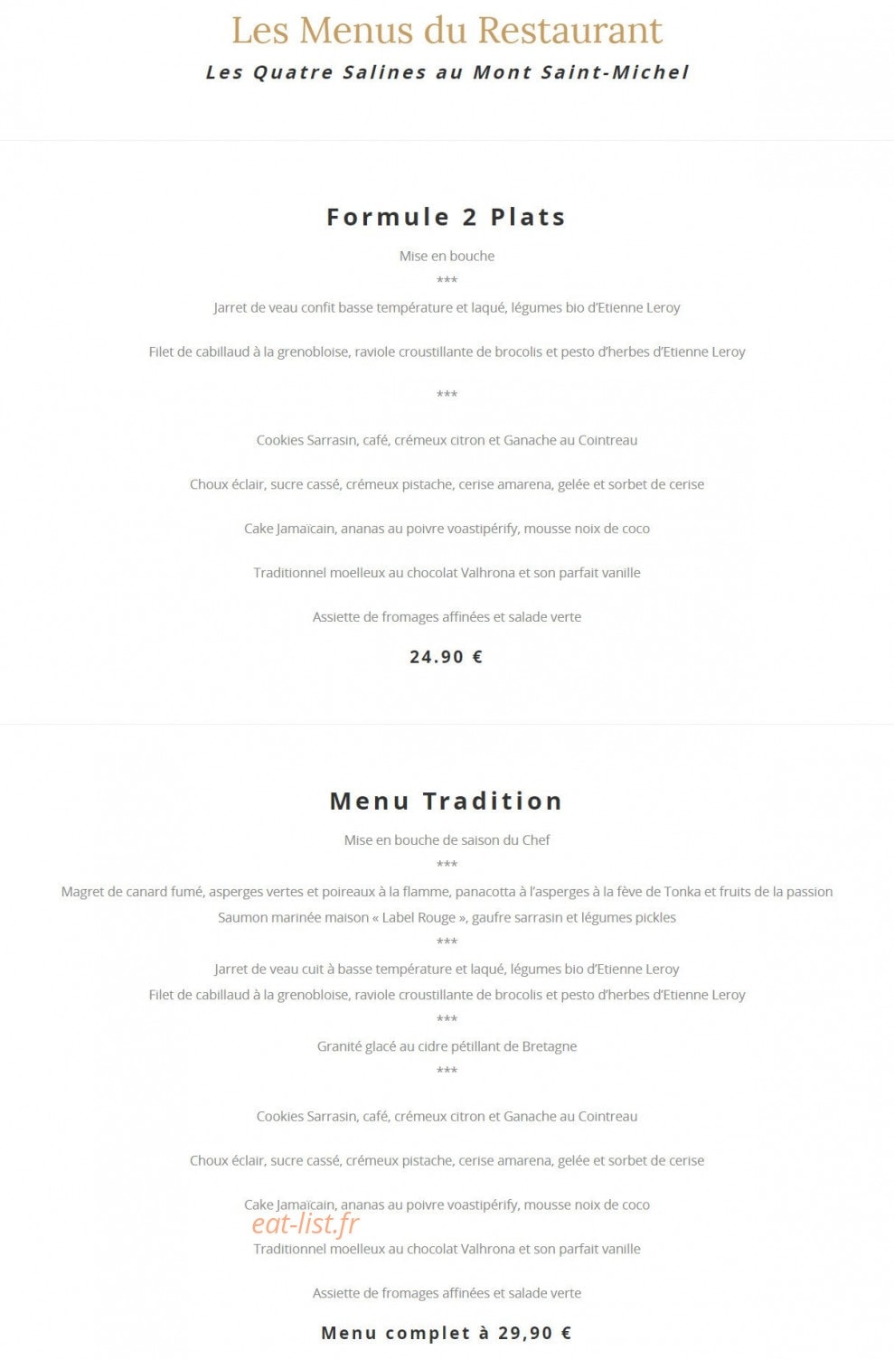Les 4 Salines — carte page 2