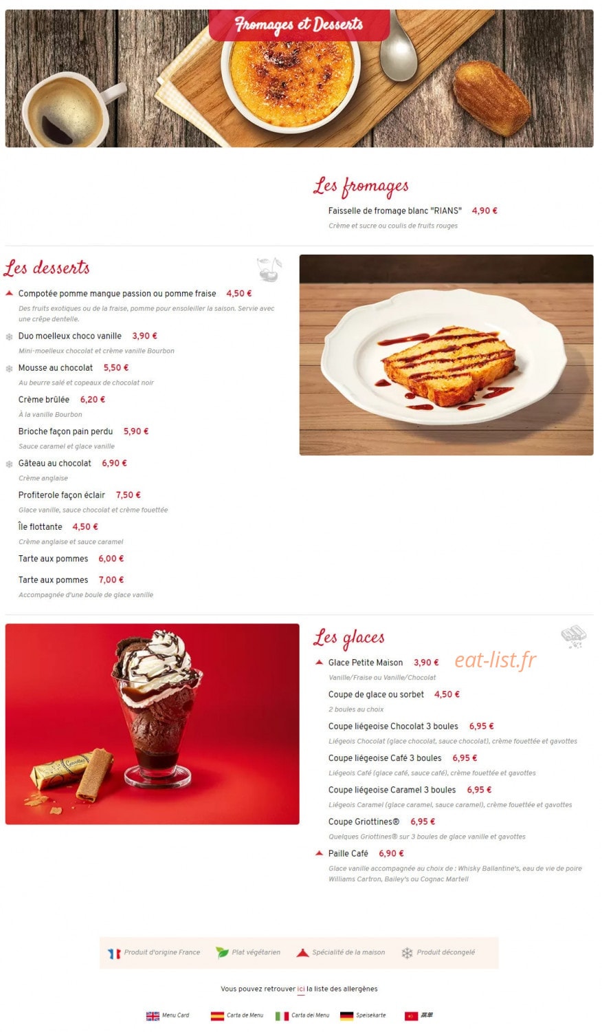 Courtepaille — carte page 5