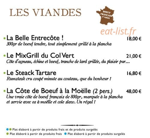 Le Colvert — carte page 5