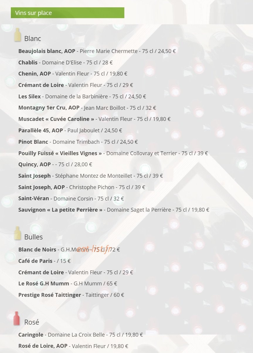 Le Colvert — carte page 10