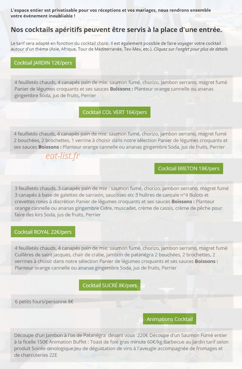 Le Colvert — carte page 13