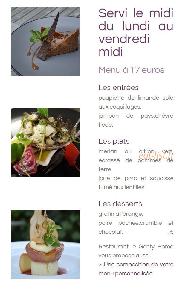 Le genty home — carte page 1