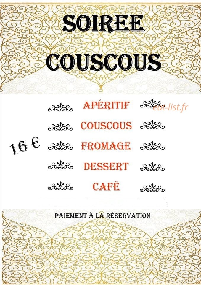 Bar Du Commerce Chez Josiane — carte page 1