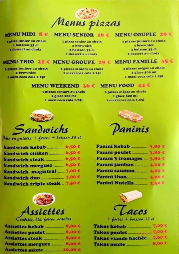 Ch food — carte page 4