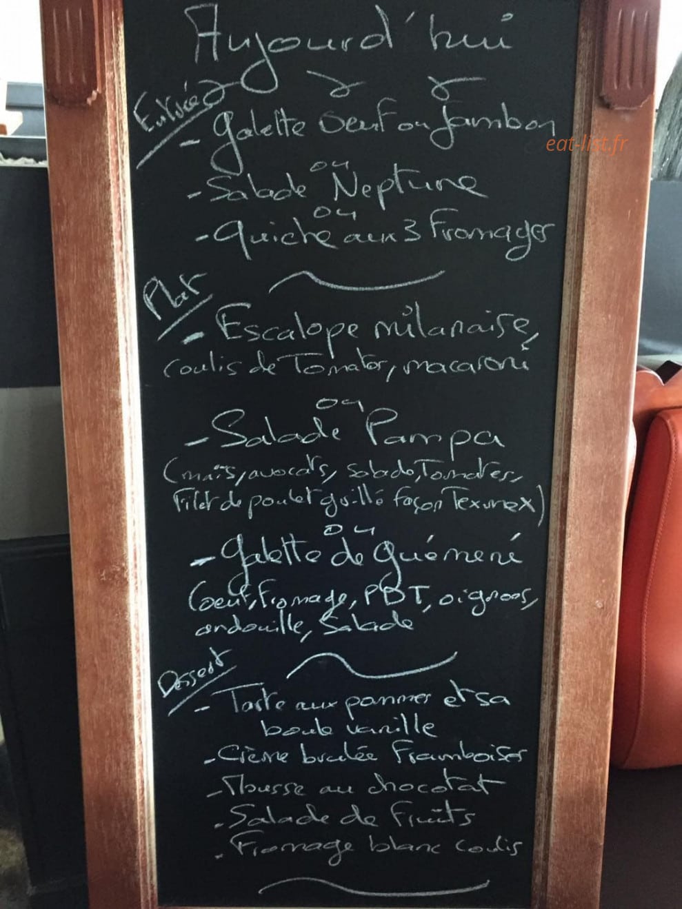Crêperie La Tournette — carte page 1