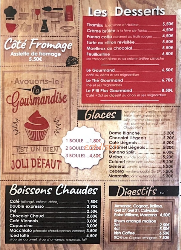 La Popote Des 2 Potes — carte page 5
