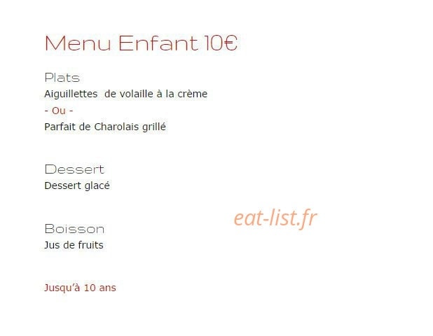 La Petite Auberge — carte page 5