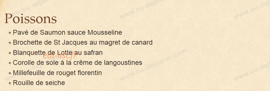 A la Bonne Pâte — carte page 7