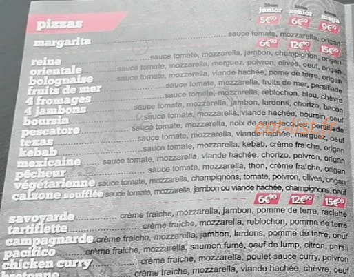 Ch Food — carte page 2