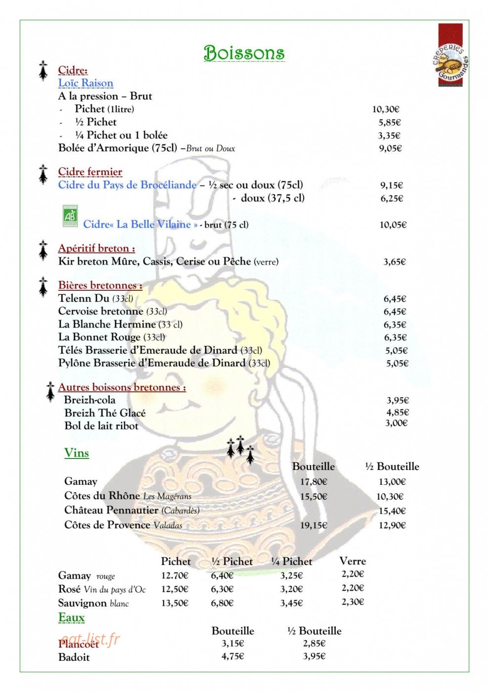 Fleurs d'Ajonc — carte page 9