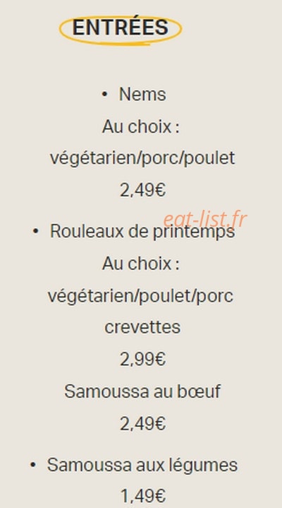 Bun Bol — carte page 1