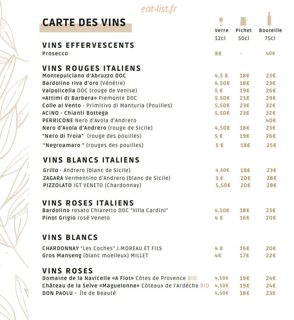 Le Rialto — carte page 6