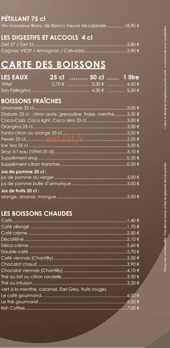 Crêperie du Marché — carte page 3