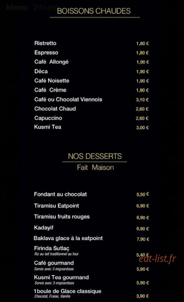 Eatpoint — carte page 3