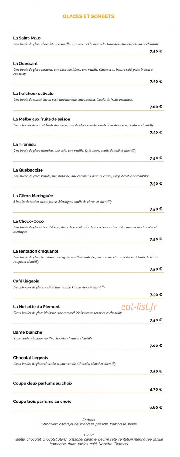 La Taverne — carte page 11