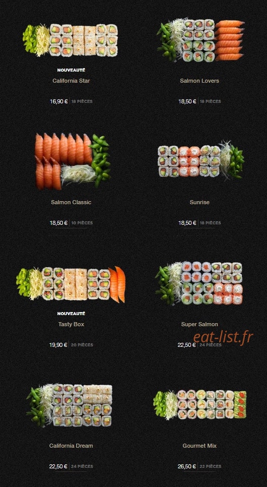 Sushi Shop — carte page 5