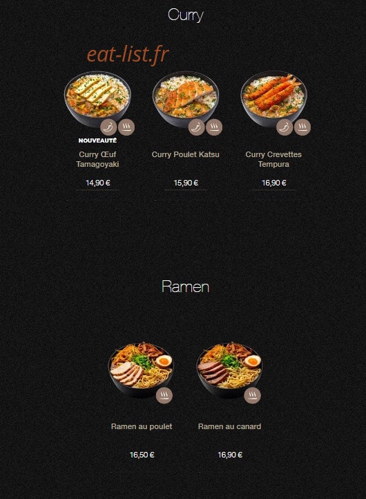 Sushi Shop — carte page 21