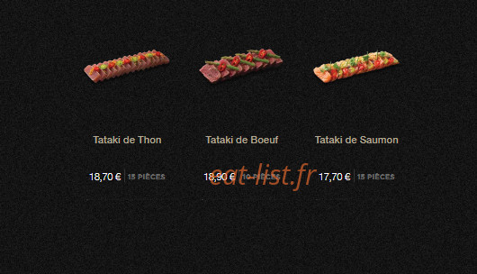 Sushi Shop — carte page 13