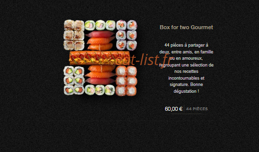 Sushi Shop — carte page 9