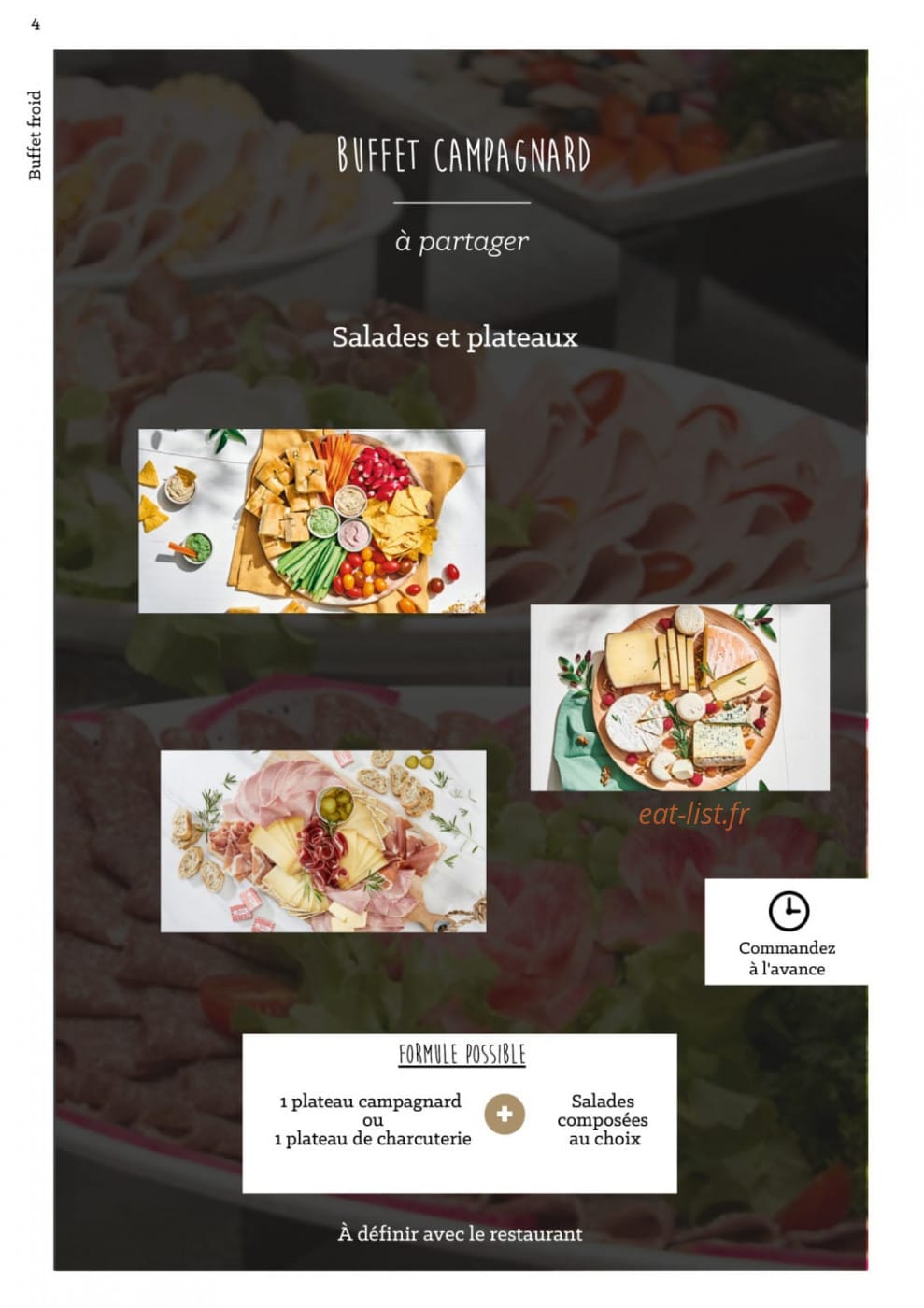 À La Part — carte page 7