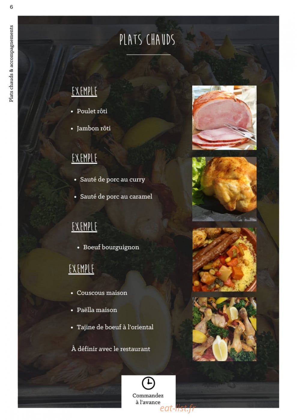 À La Part — carte page 9