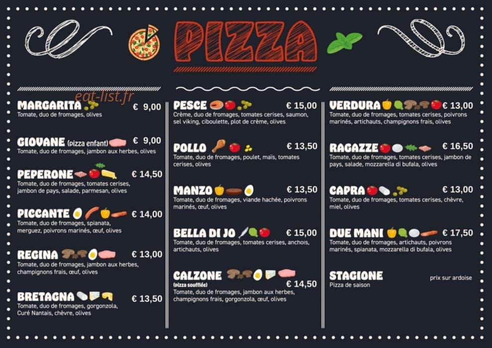 Bella di Jo — carte page 1
